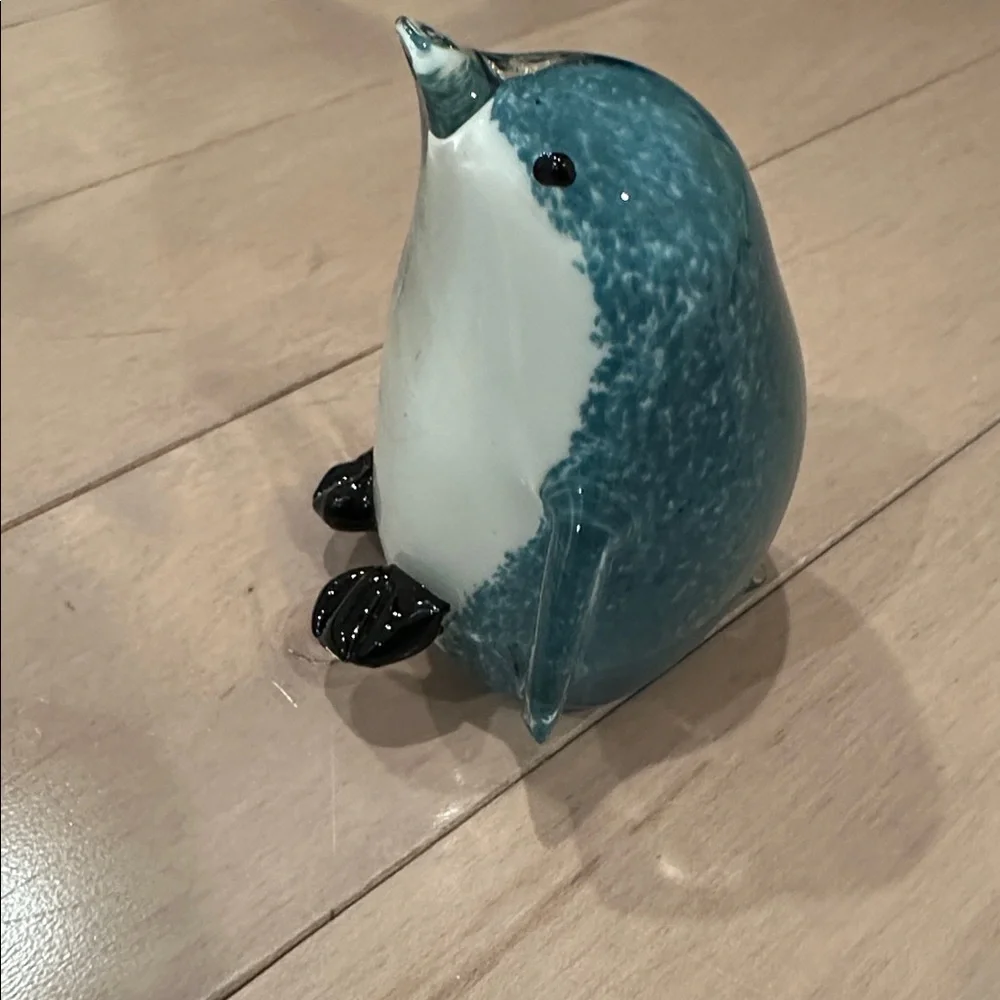 West Elm Glass Penguin Decoration
